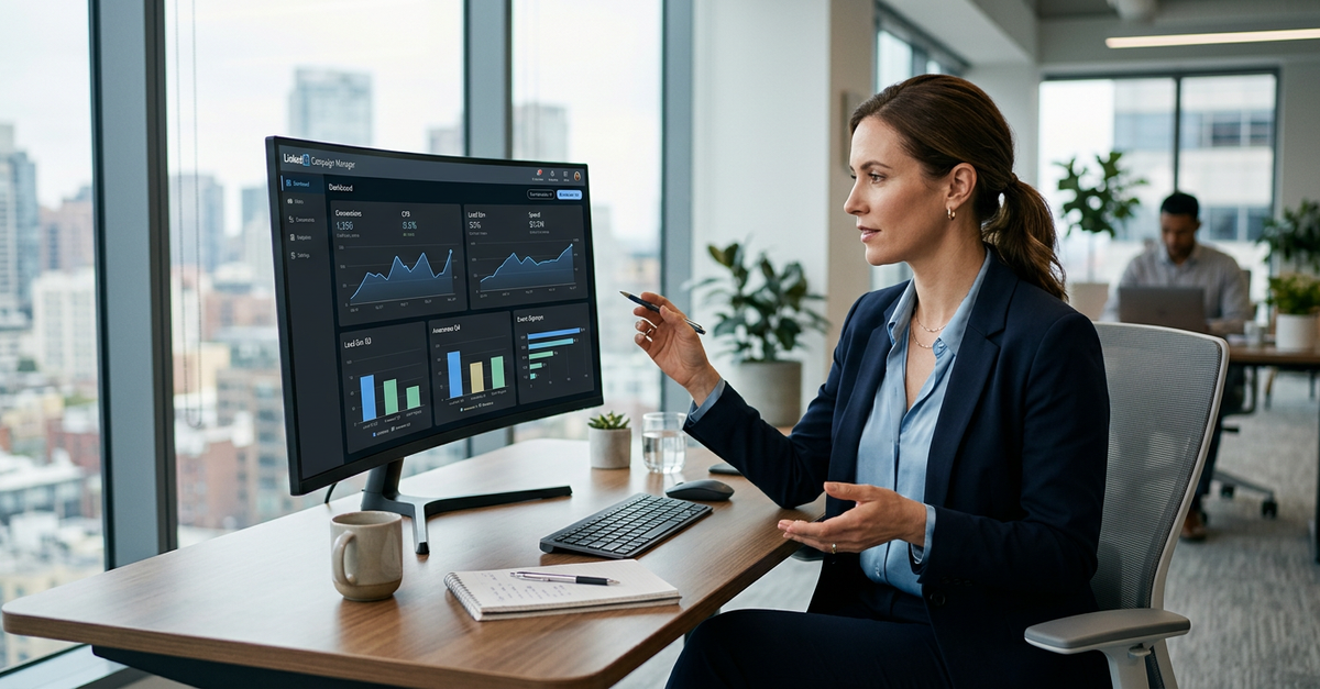 Campanhas de LinkedIn Ads para geração de leads B2B