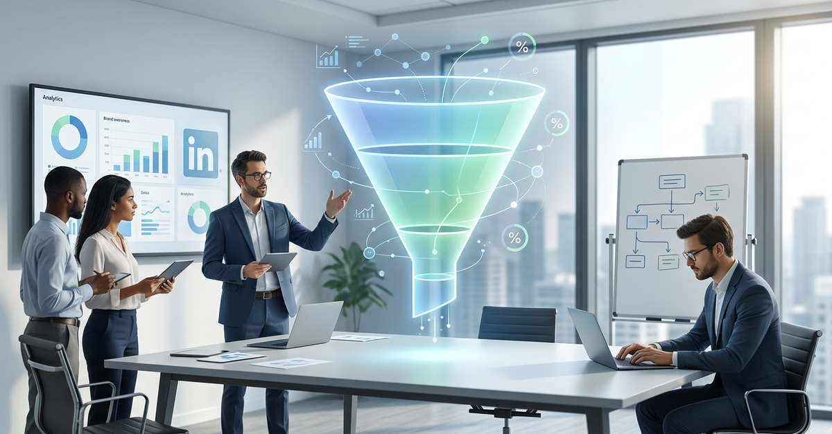 Estratégia de LinkedIn Ads para empresas B2B com foco em geração de leads