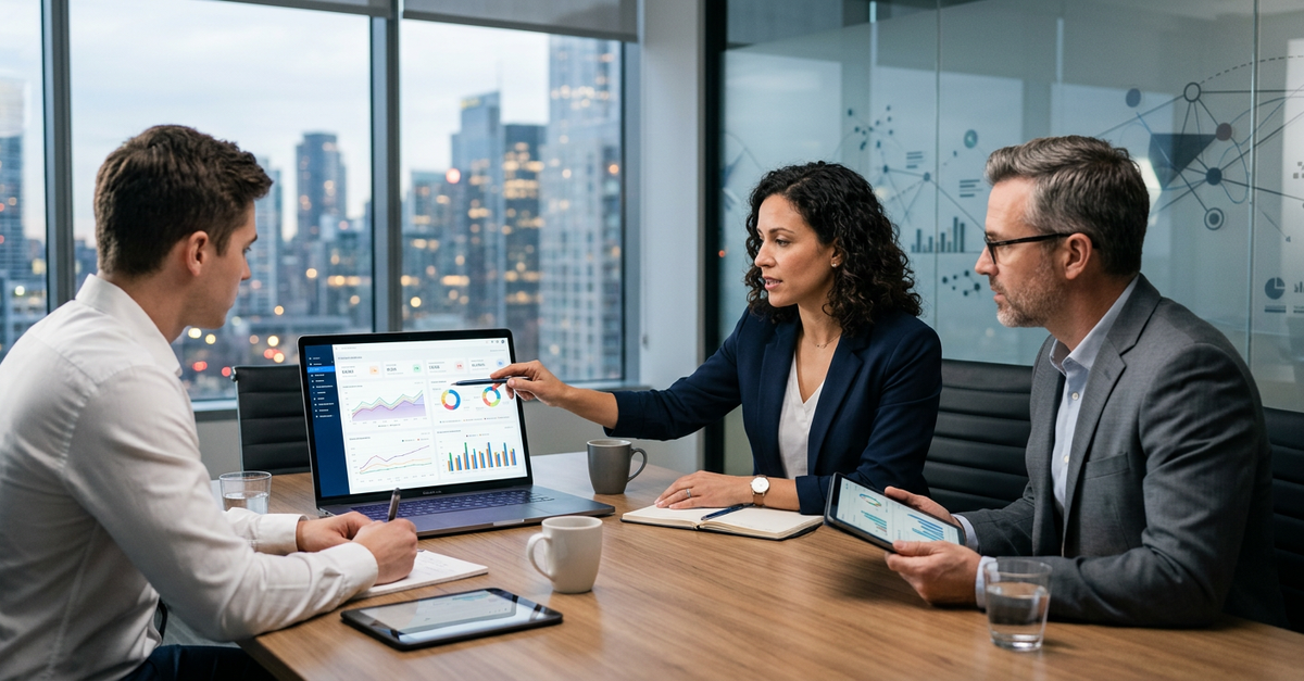 Análise de dados e métricas em consultoria de vendas B2B