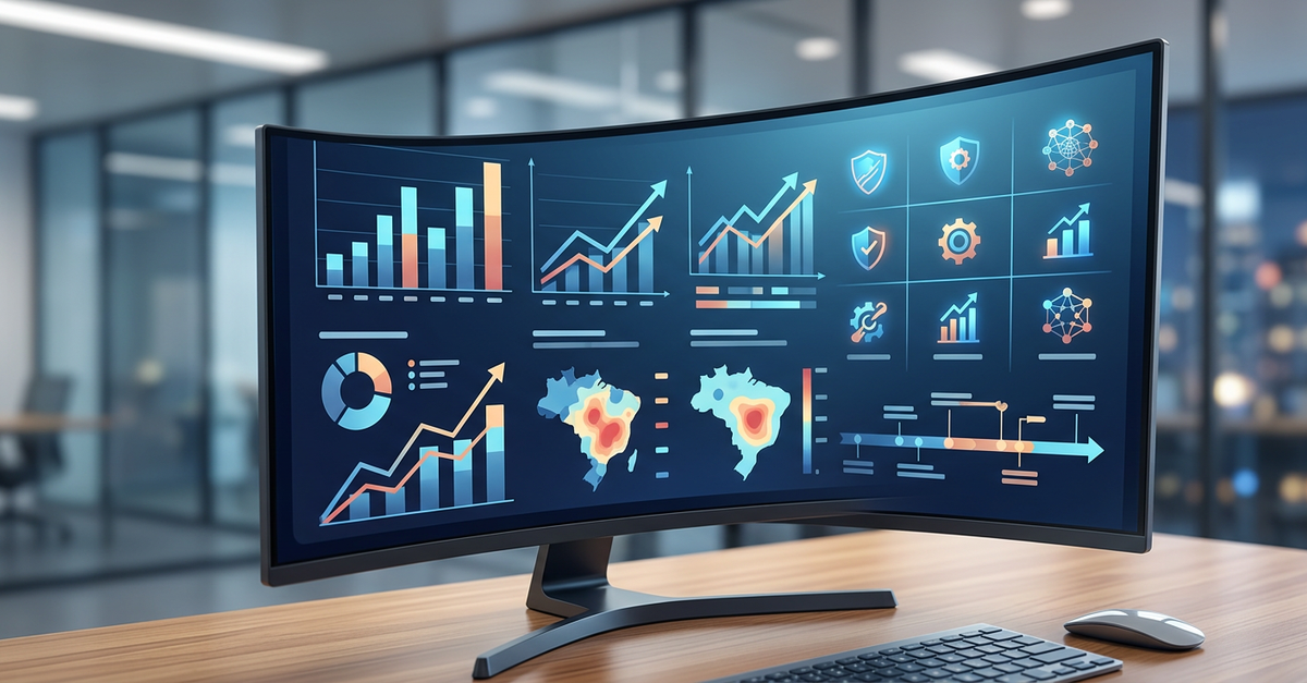 Dashboard de resultados de consultoria de vendas B2B