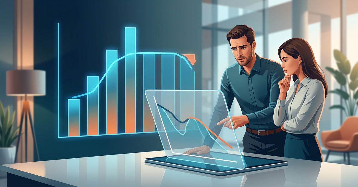 Análise de vendas mostrando necessidade de consultoria comercial