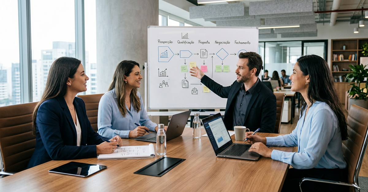 Processo comercial estruturado para empresas B2B