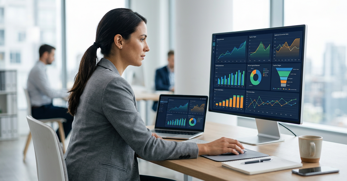 Análise de problemas vendas empresa pequena B2B com gráficos e métricas