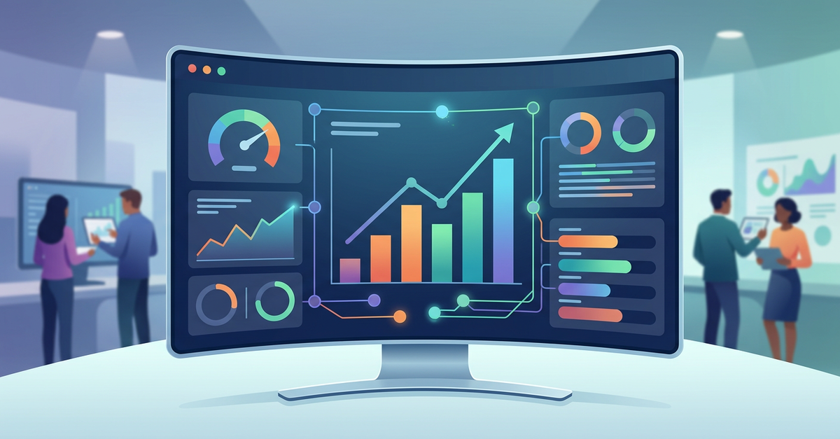 Gráfico mostrando crescimento de receita com smarketing