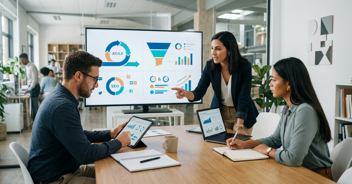 Metodologias de marketing digital aplicadas em agências profissionais