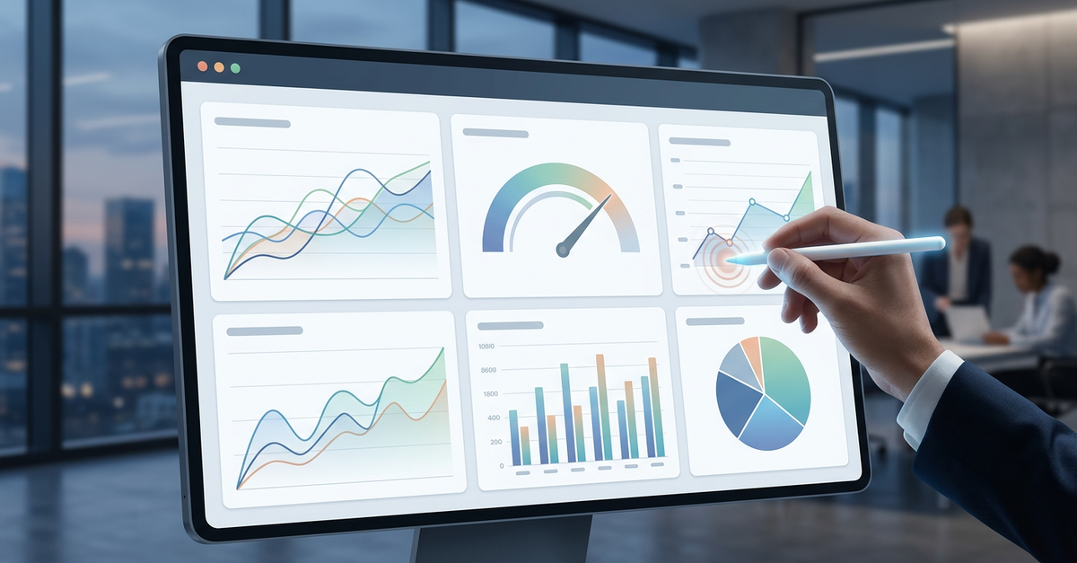 Dashboard de análise de ticket médio e métricas de vendas B2B