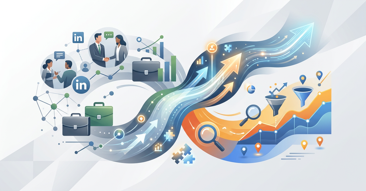 Estratégia integrada de LinkedIn Ads e Google Ads para B2B