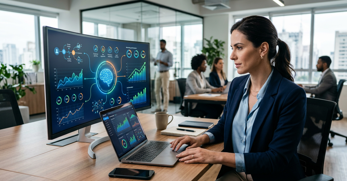 Inteligência artificial aplicada ao marketing B2B para otimização de ROI