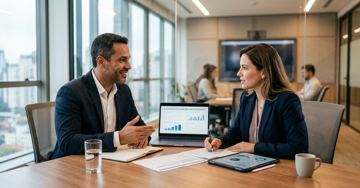 Processo de qualificação de leads B2B para empresas de serviços