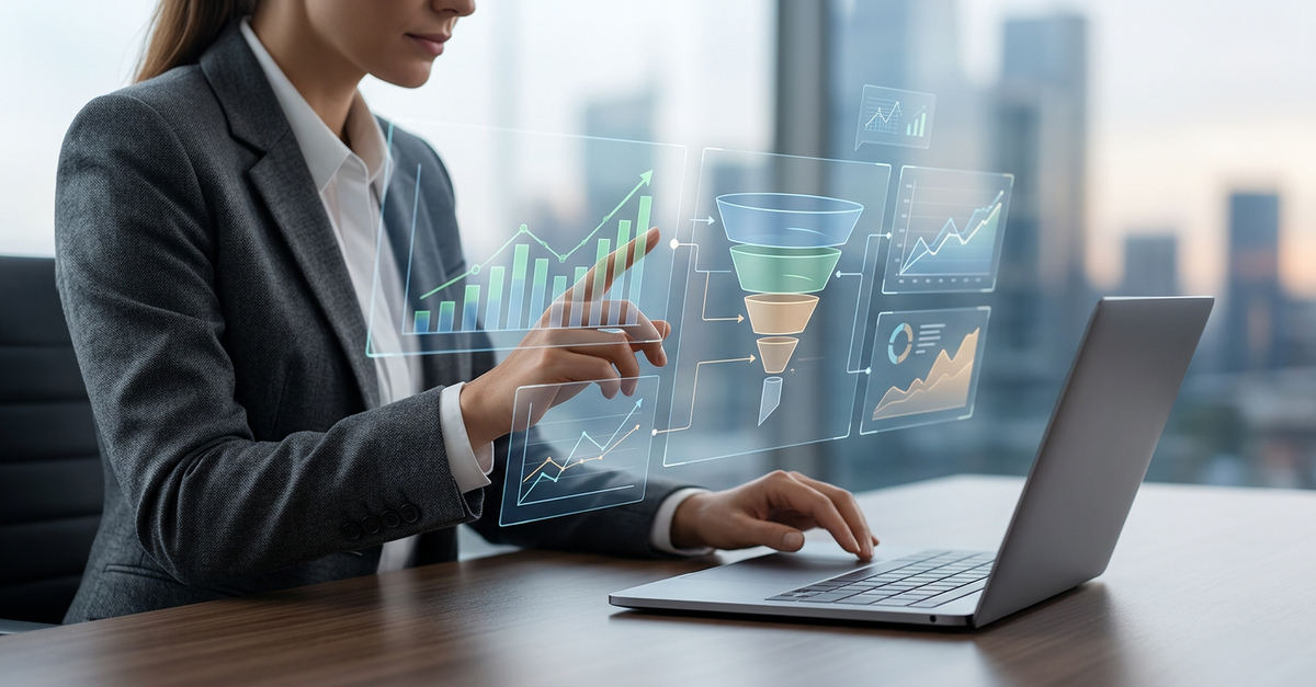 Análise de dados e métricas para previsibilidade de vendas B2B