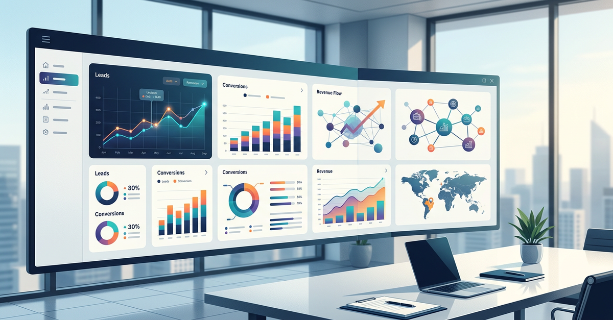 Análise de ROI marketing B2B com dados e métricas de performance