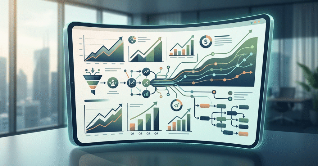 Sistema de vendas escalável B2B com processos estruturados