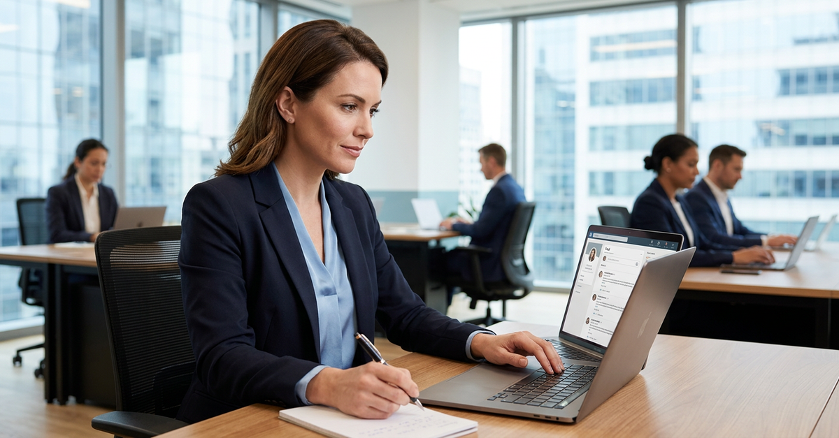 Profissional B2B utilizando LinkedIn Ads como plataforma estratégica de marketing