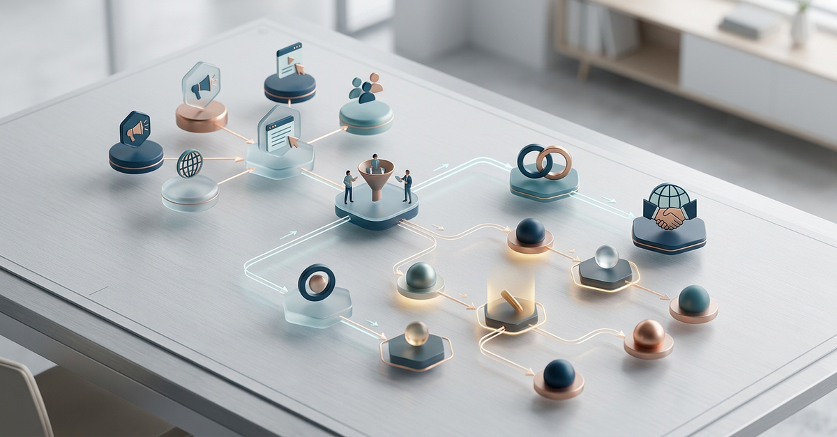 Processo comercial estruturado para conversão de leads B2B
