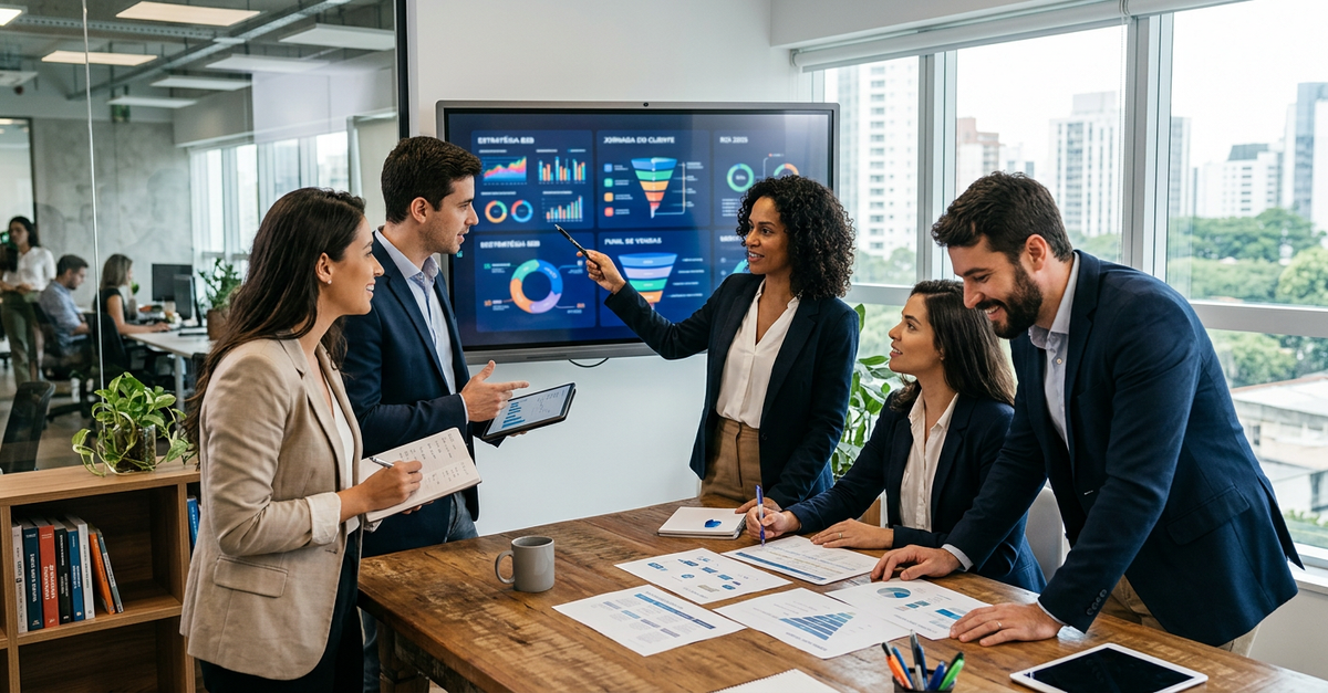Alinhamento entre equipes de marketing e vendas B2B no Brasil