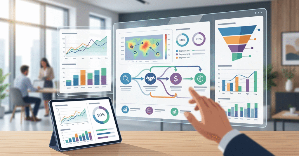 Análise de benchmarks de conversão em vendas B2B no Brasil