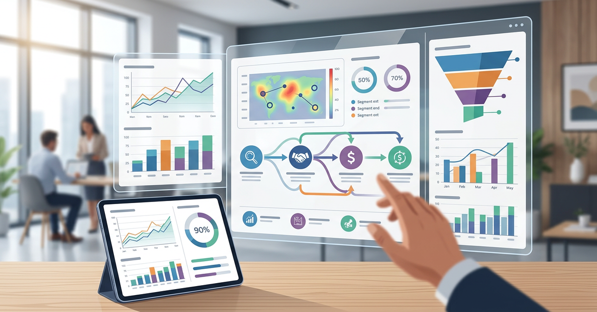 Análise de benchmarks de conversão em vendas B2B no Brasil