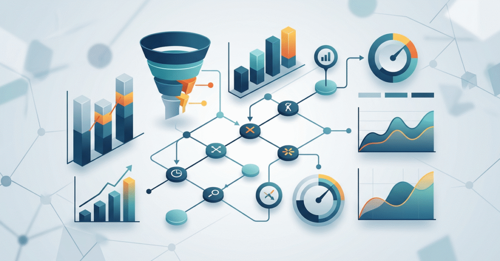Análise de dados de vendas B2B mostrando principais motivos de perda