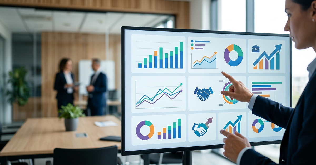 Análise de métricas de vendas e indicadores de performance comercial