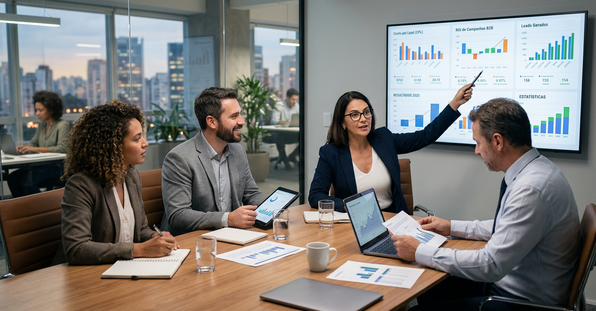 Estratégias de marketing B2B com foco em ROI mensurável