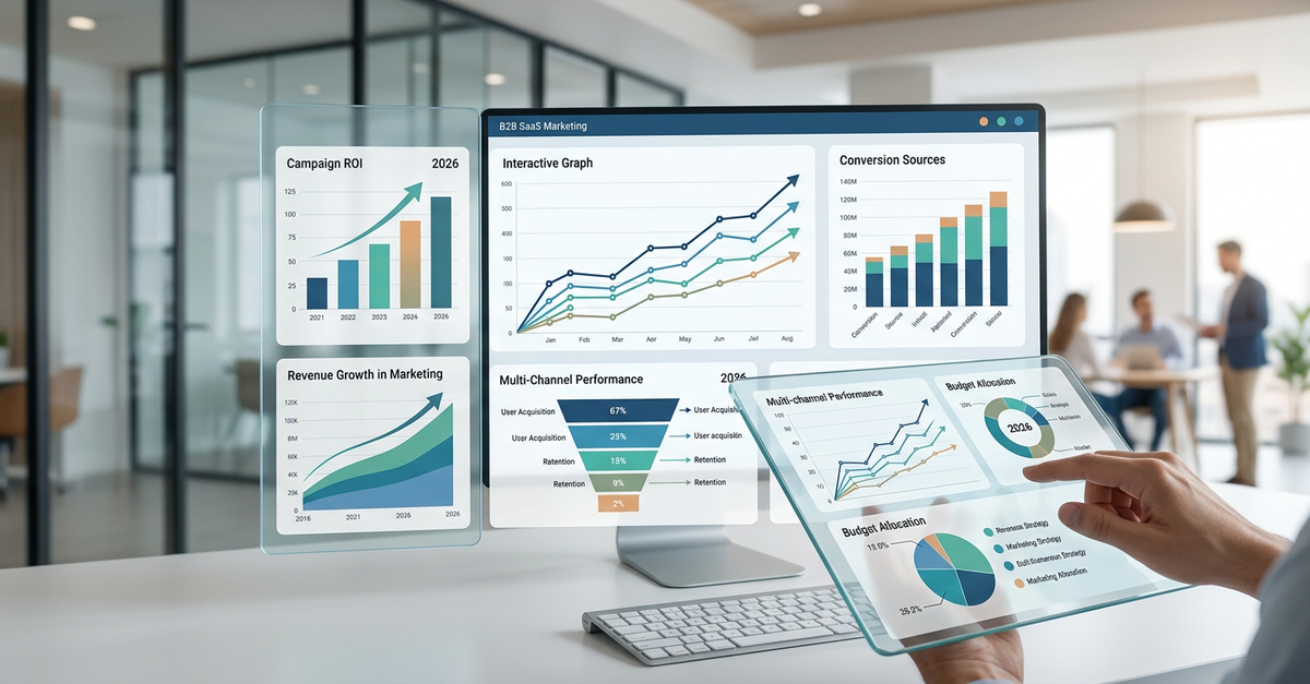 Análise de cases e resultados de agências de marketing SaaS B2B