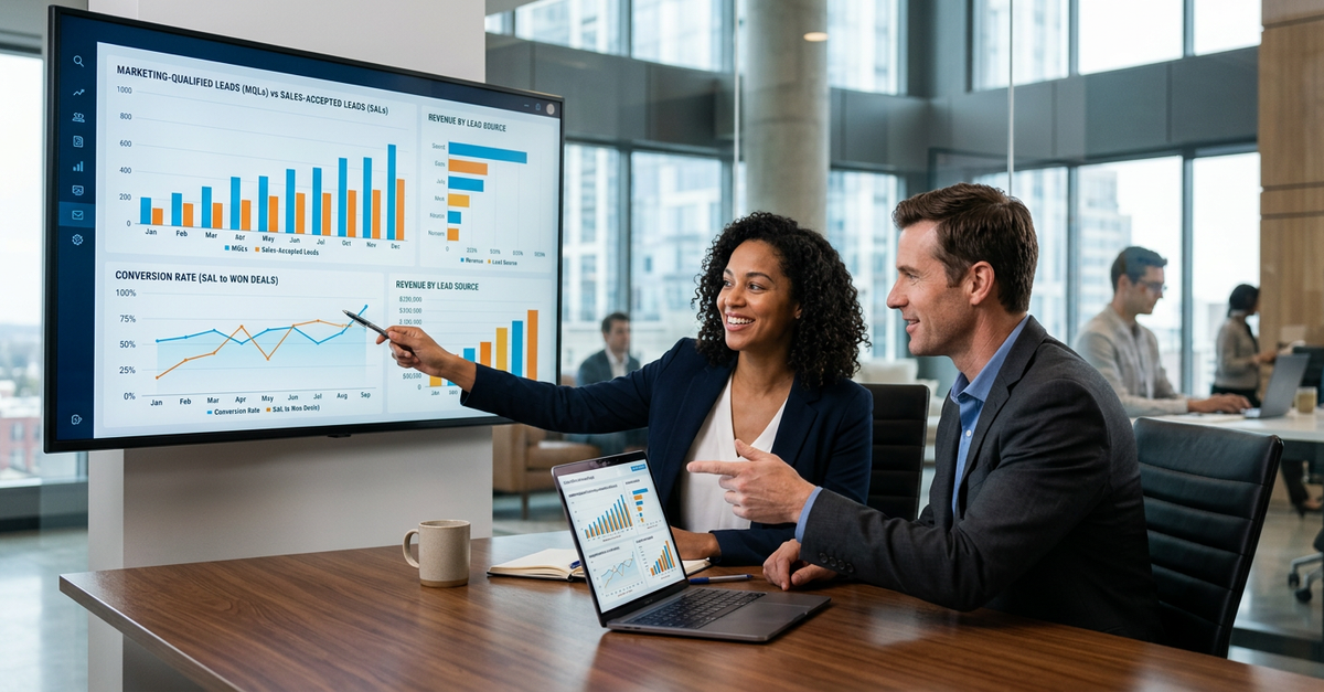 Métricas de alinhamento entre marketing e vendas B2B