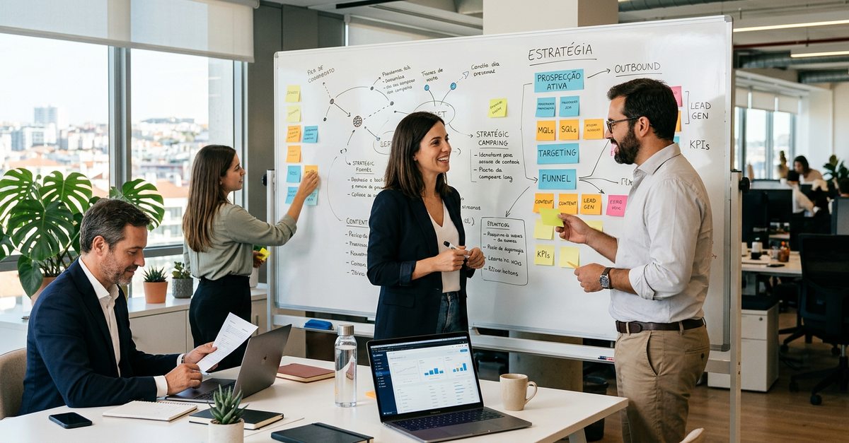 Planejamento estratégico de prospecção ativa outbound para agência B2B