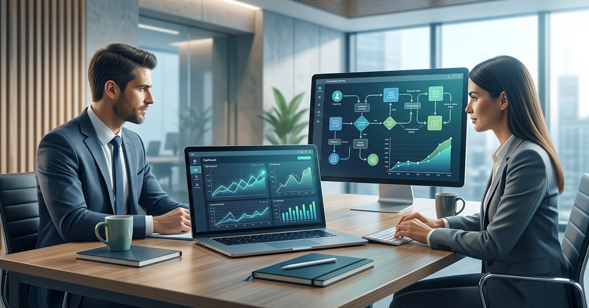 Métricas de CAC e LTV em vendas B2B sendo analisadas