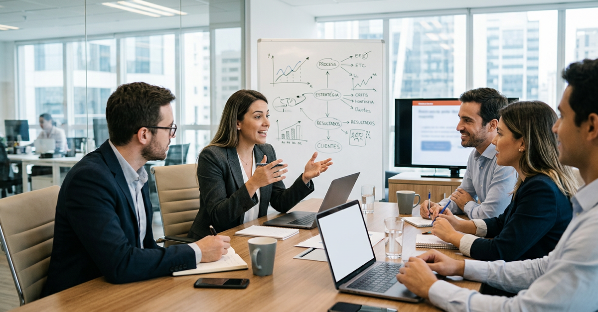 Treinamento de equipe comercial em consultoria B2B