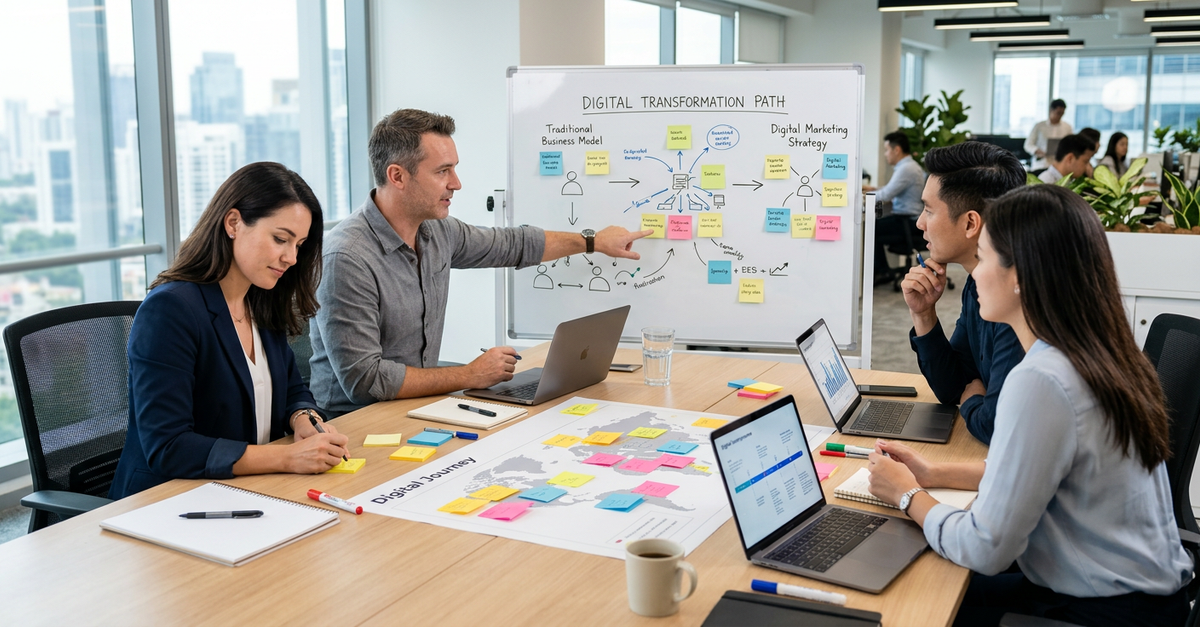 Estratégia de marketing digital para transformação B2B