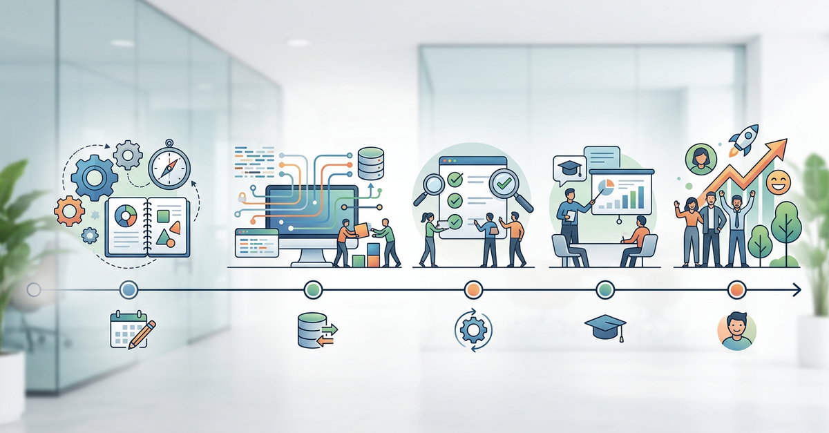 Cronograma de implementação de CRM em empresas B2B