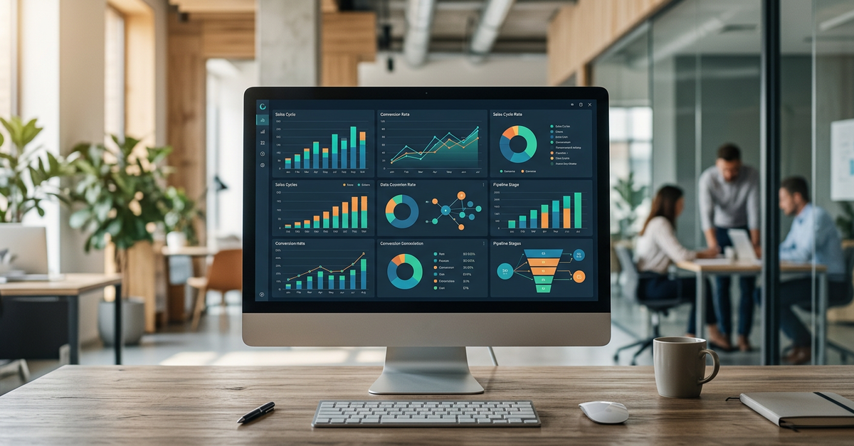 Análise de tempo médio fechar venda B2B com métricas