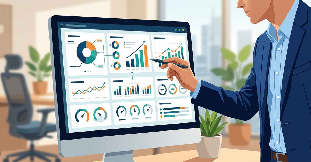 Análise de métricas e KPIs em consultoria de vendas B2B