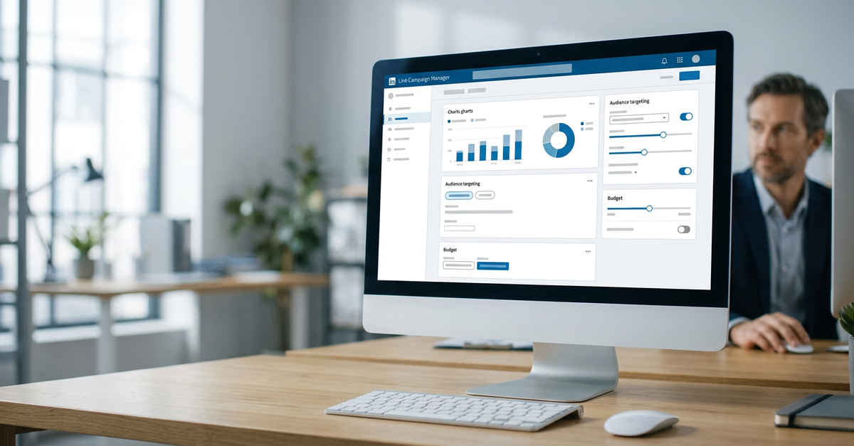 Campanhas de LinkedIn Ads estruturadas para geração de leads B2B qualificados