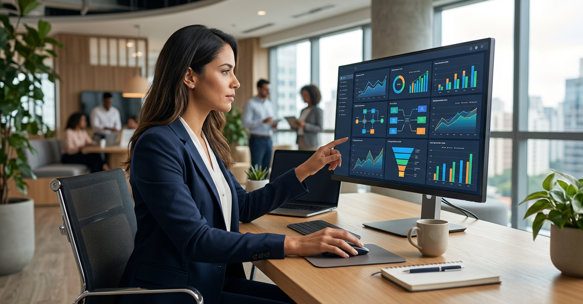 Análise de métricas e ROI em automação de marketing B2B