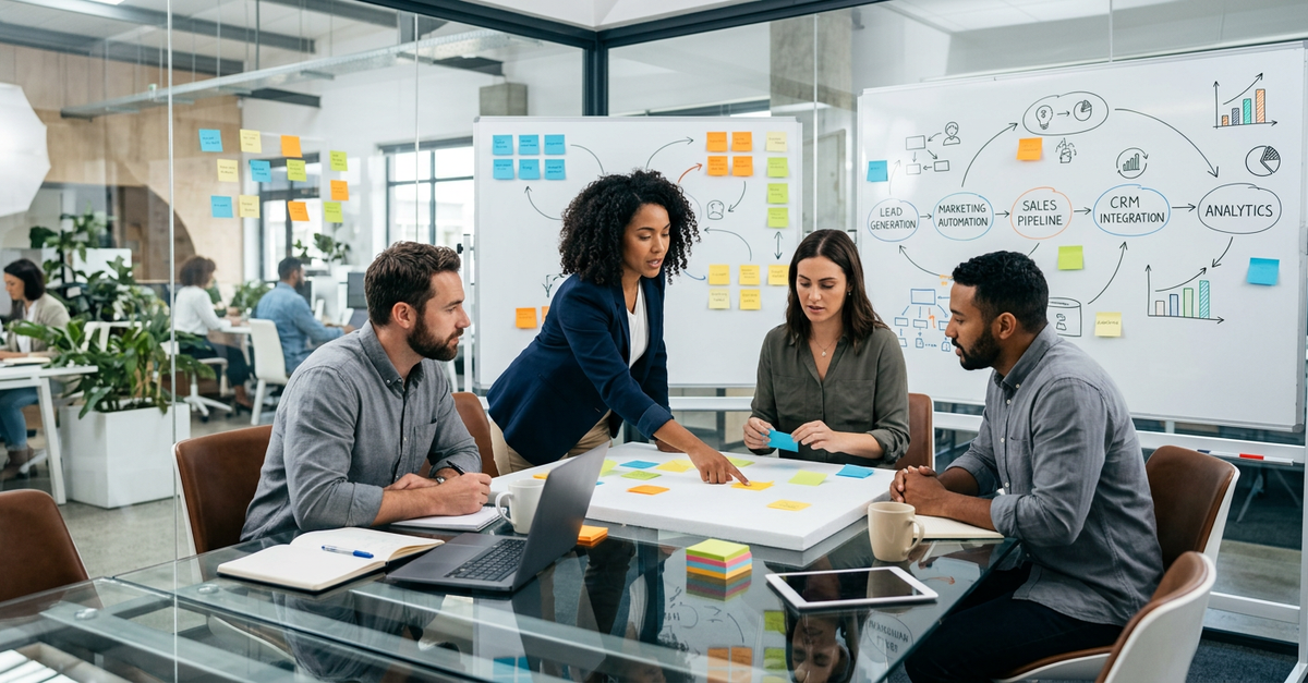 Planejamento estratégico de integração marketing e vendas B2B