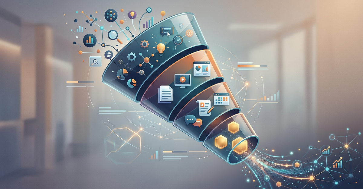 Funil de vendas B2B estruturado para leads qualificados