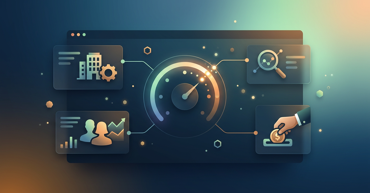 Sistema de lead scoring B2B com pontuação e critérios de qualificação