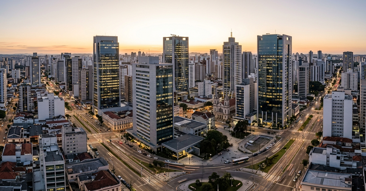 Centro de Curitiba Paraná polo tecnológico e de negócios B2B