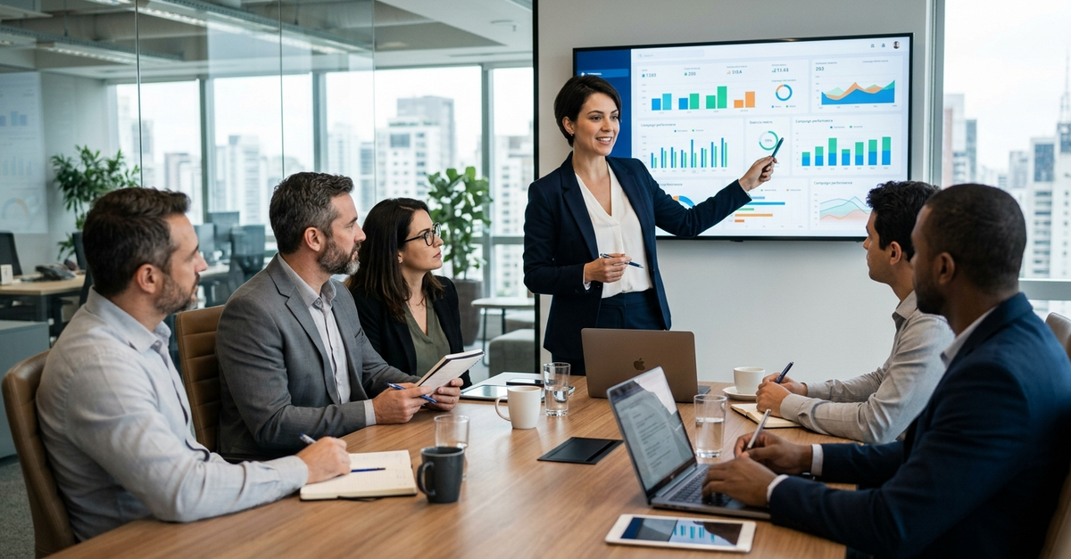 Agência de tráfego pago B2B Brasil trabalhando em estratégias de geração de leads qualificados